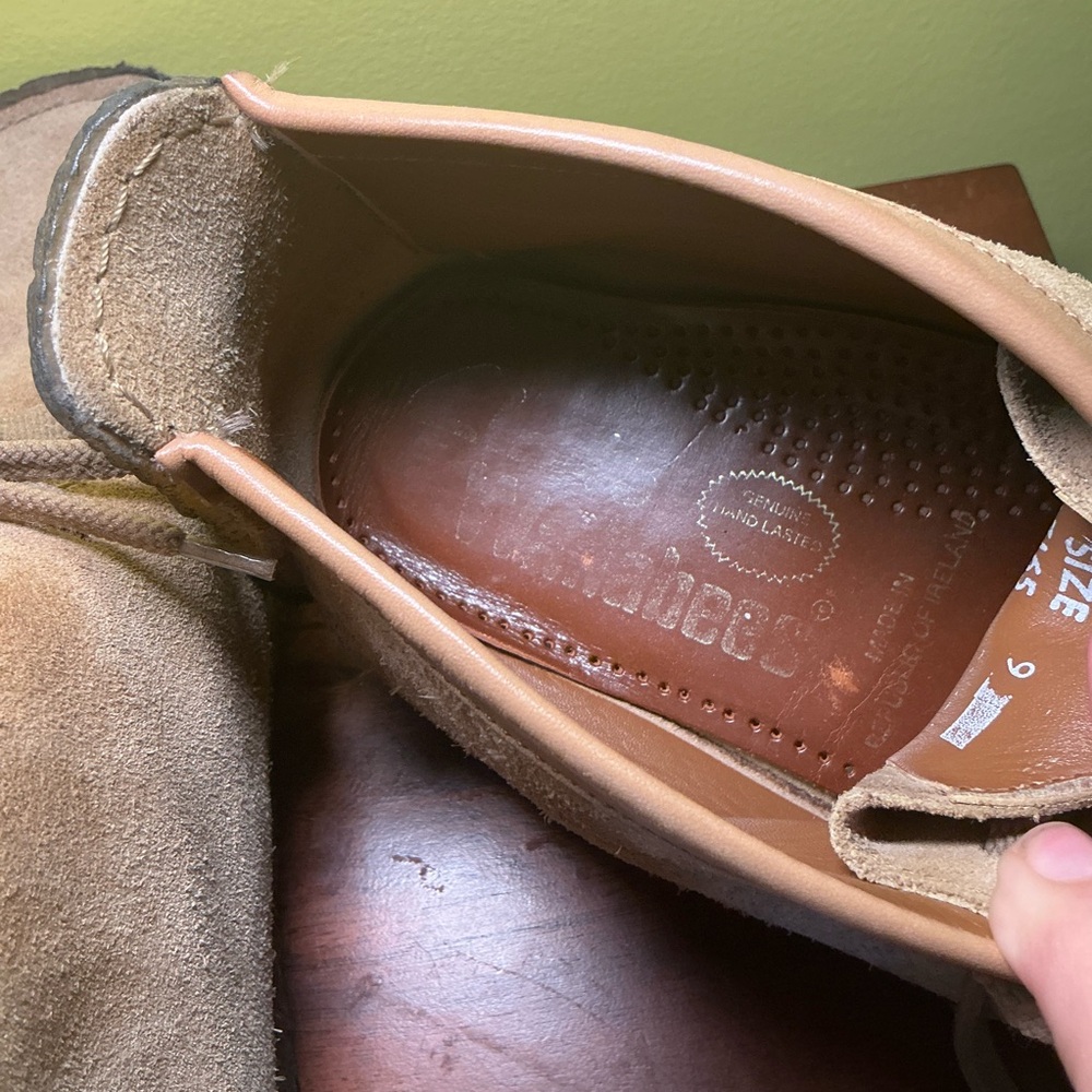 Clarks Brown Suede Casual Shoes - Picture 6 of 7